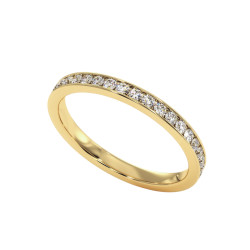 Mon Tr&eacute;sor Ehering Naturdiamanten rundum 18K Gold | Celinni