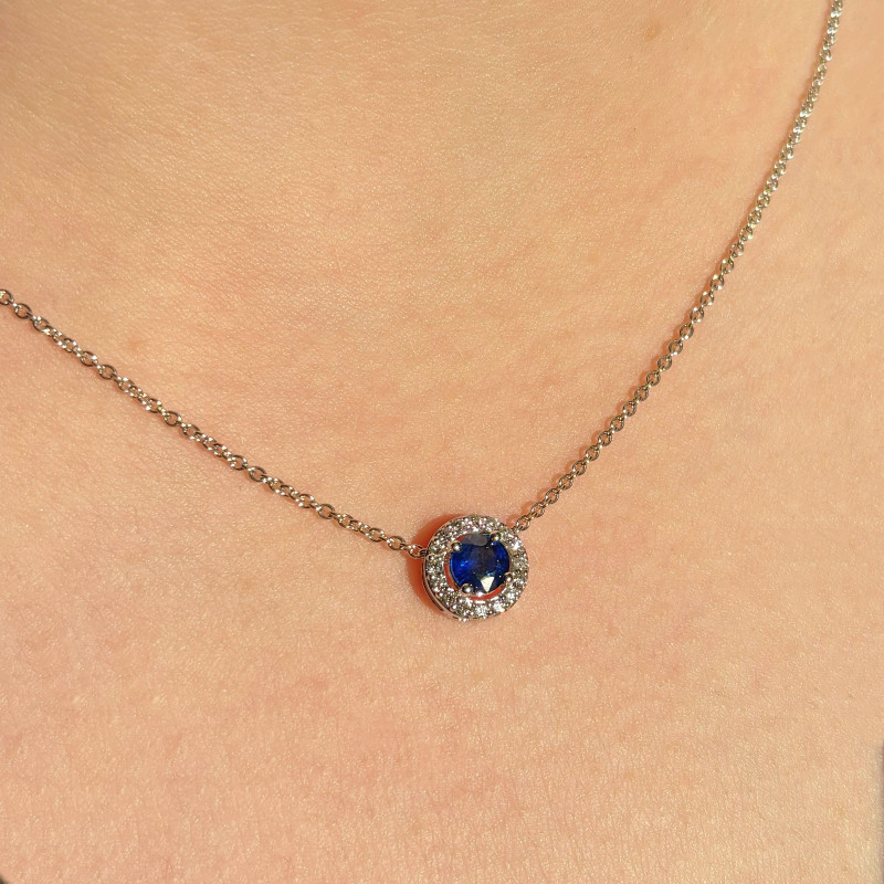 FLASH SALE: Anhänger Ma vie Blauer Saphir