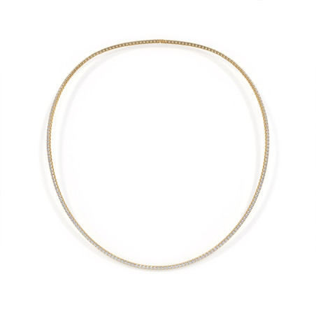 Promesse Riviercollier met Diamanten in Geelgoud