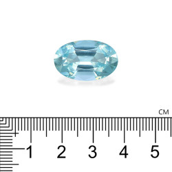Ovaal geslepen hemelsblauwe Aquamarijn van 13,72 karaat