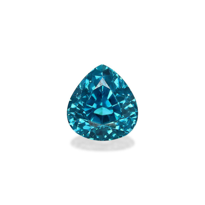 Zircon Bleu taille Poire Bleu 13.19 carats