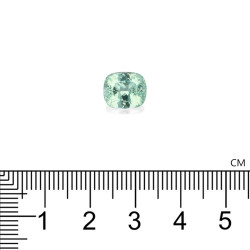 Tourmaline Paraiba kussen gesneden Katoengroen 3,55 karaat