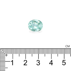 Ovale geslepen Paraiba-toermalijn Seafoam Groen 4,93 karaat