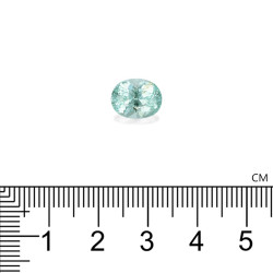 Ovale geslepen Paraiba Toermalijn Seafoam Groen 3,63 karaat
