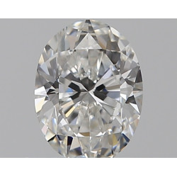 الماس على شكل بيضاوي بوزن 0.5 قيراط