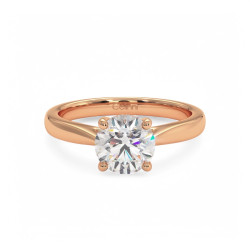Solitaire Diamant Leidenschaft - Zeitlose Eleganz in 18K Gold oder Platin