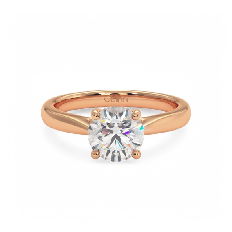 Solitaire Diamant Leidenschaft - Zeitlose Eleganz in 18K Gold oder Platin