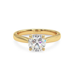 Solitaire Diamant Leidenschaft - Zeitlose Eleganz in 18K Gold oder Platin