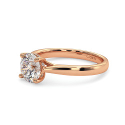 Solitaire Diamant Leidenschaft - Zeitlose Eleganz in 18K Gold oder Platin