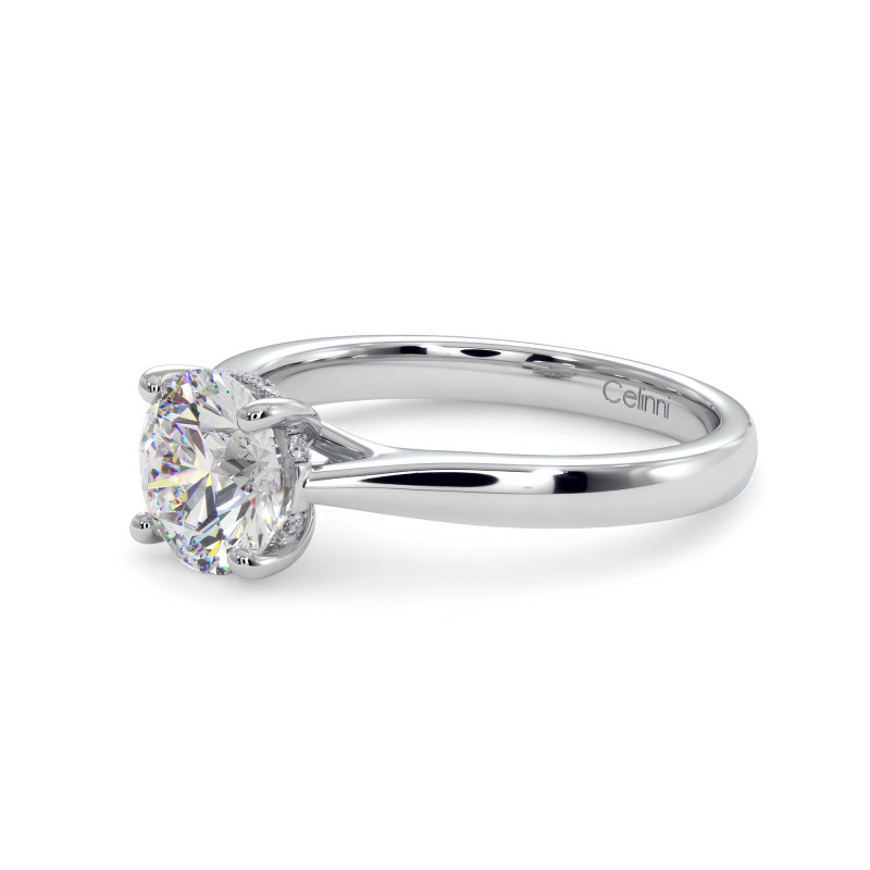 Solitaire Diamant Leidenschaft - Zeitlose Eleganz in 18K Gold oder Platin