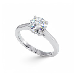 Solitaire Diamant Leidenschaft - Zeitlose Eleganz in 18K Gold oder Platin