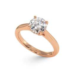 Solitaire Diamant Leidenschaft - Zeitlose Eleganz in 18K Gold oder Platin