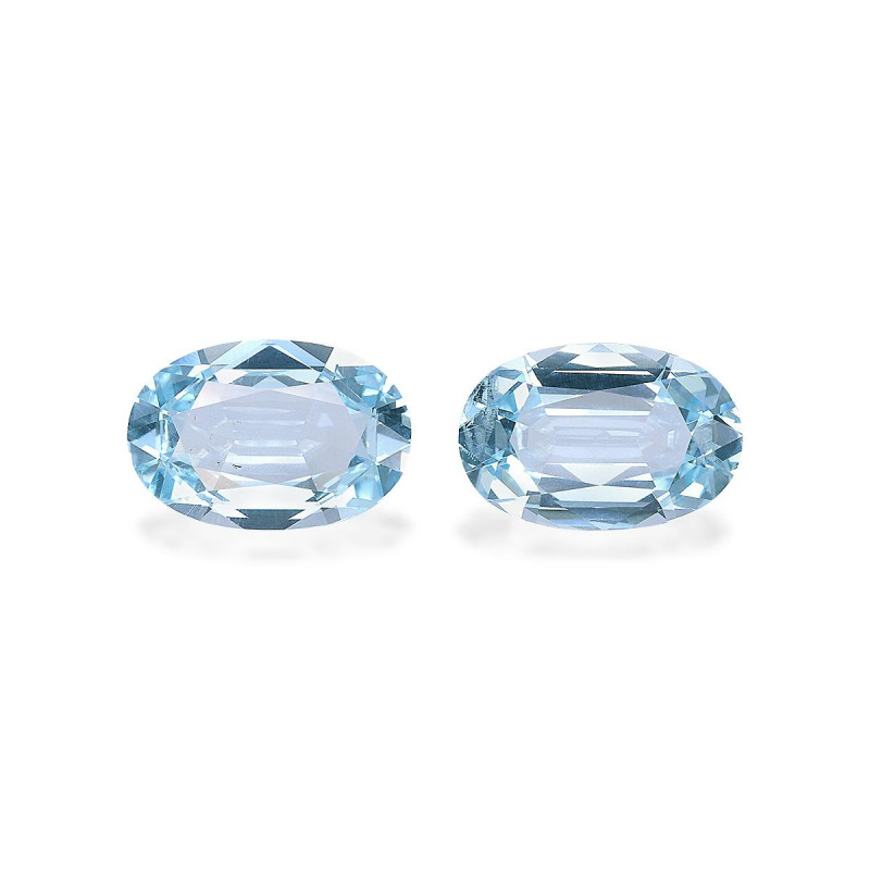 Aquamarin lengte OVAL Himmelblau 5.47 karaten