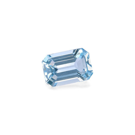 Aigue-Marine taille RECTANGULARE Baby Blue 1.52 carats