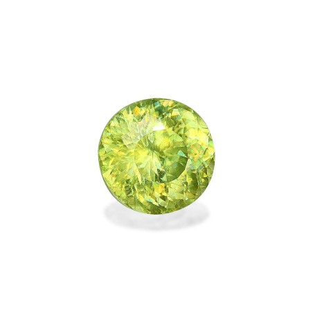 Esfena taille ROND Vert Pâle 1.97 carats