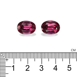 Ovale geslepen umbalite Magenta Paars 14.37 karaat