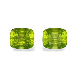 Peridot lengte KISSEN Limettengr&uuml;n 12.33 karaten