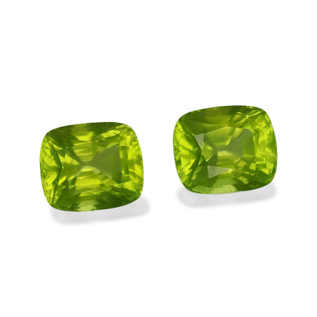 橄榄石 taille 靠垫 青柠绿 12.33 carats