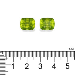 Kussen geslepen Peridot Lime Green 12.33 karaat