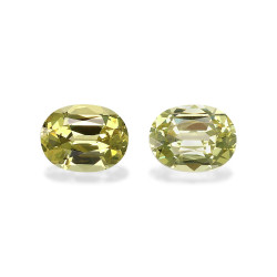 Grossular Granat lengte OVAL Limettengr&uuml;n 3.23 karaten
