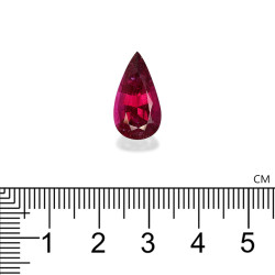 Rubelliet Peer Geslepen Fuscia Roze 6.72 karaat