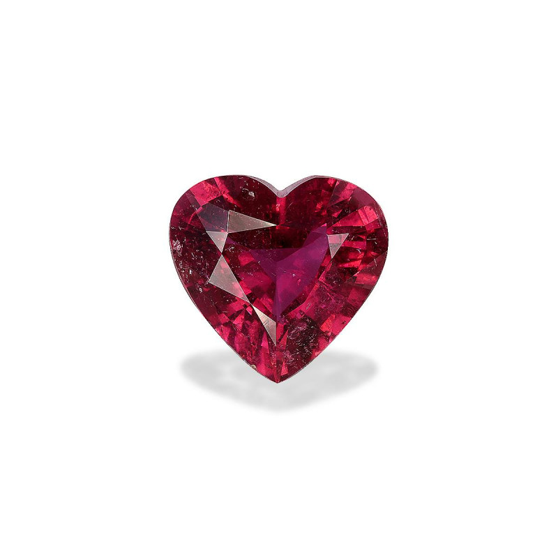 红碧榴石 taille 心脏 紫红色粉红 7.42 carats