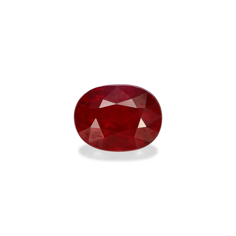 Rubine aus Mosambik lengte OVAL Rot 4.16 karaten