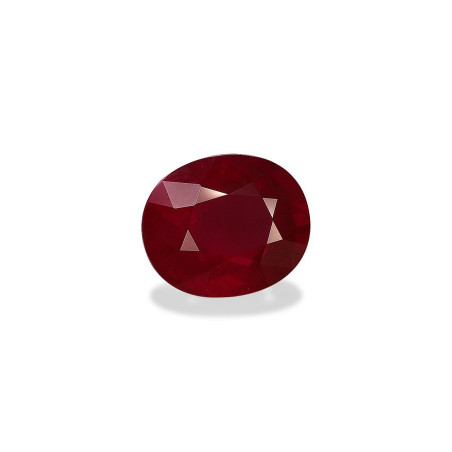 OVAL-cut Mozambique Ruby Red 4.11 carats