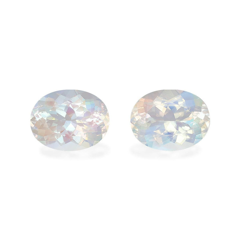 rainbow moonstone الحجم بيضاوي أبيض 24.11 