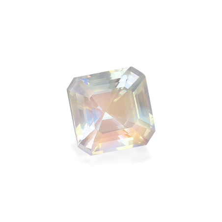 SQUARE-cut rainbow moonstone White 6.41 carats