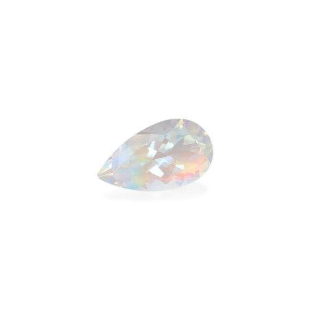 Pear-cut rainbow moonstone White 7.01 carats