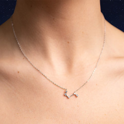 Aries Sign Diamond Pendant