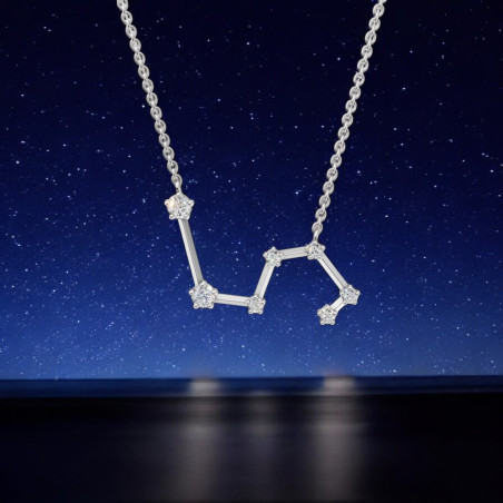 Lion Sign Diamond Pendant