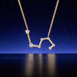 قلادة ألماس برج الأسد – قلادات فلكية Celinni