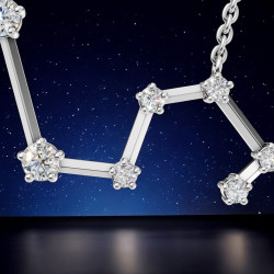 قلادة ألماس برج الأسد – قلادات فلكية Celinni