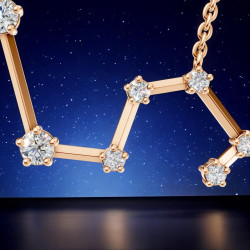 قلادة ألماس برج الأسد – قلادات فلكية Celinni