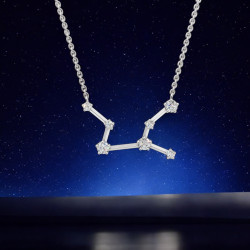 قلادة ألماس برج العذراء – قلادات فلكية Celinni