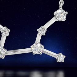 قلادة ألماس برج العذراء – قلادات فلكية Celinni