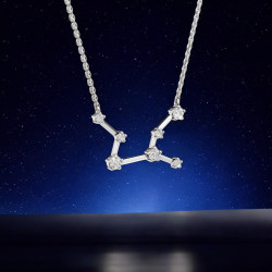 قلادة ألماس برج العذراء – قلادات فلكية Celinni