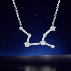 قلادة ألماس برج العذراء – قلادات فلكية Celinni