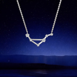 قلادة ألماس برج الميزان – قلادات فلكية من Celinni