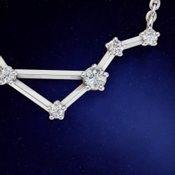 قلادة ألماس برج الميزان – قلادات فلكية من Celinni