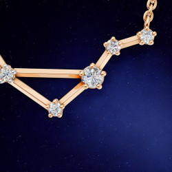قلادة ألماس برج الميزان – قلادات فلكية من Celinni