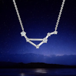 قلادة ألماس برج الميزان – قلادات فلكية من Celinni