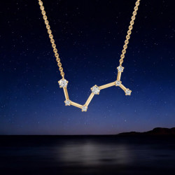 قلادة ألماس برج العقرب – قلادات فلكية Celinni