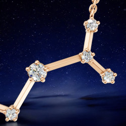 قلادة ألماس برج العقرب – قلادات فلكية Celinni