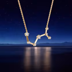 قلادة ألماس برج العقرب – قلادات فلكية Celinni