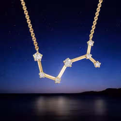 قلادة ألماس برج العقرب – قلادات فلكية Celinni