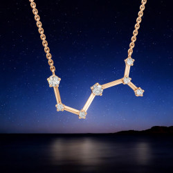 قلادة ألماس برج العقرب – قلادات فلكية Celinni