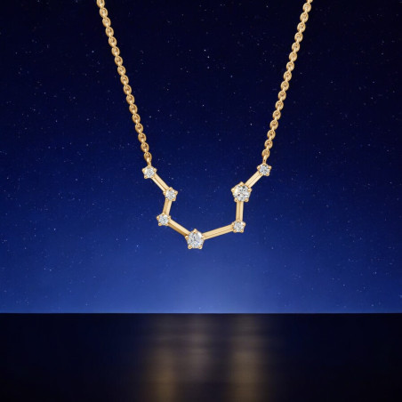 Colgante de Diamante Signo Acuario